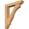 Ekena Millwork Balboa Slat Smooth Bracket w/ Offset Brace, Western Red Cedar, 5 1/2"W x 28"D x 32"H BKT0604X28X32BOA06SWR - alternate 1